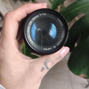 Vintage Canon FD 50mm f/1.4 Manual Focus Lens